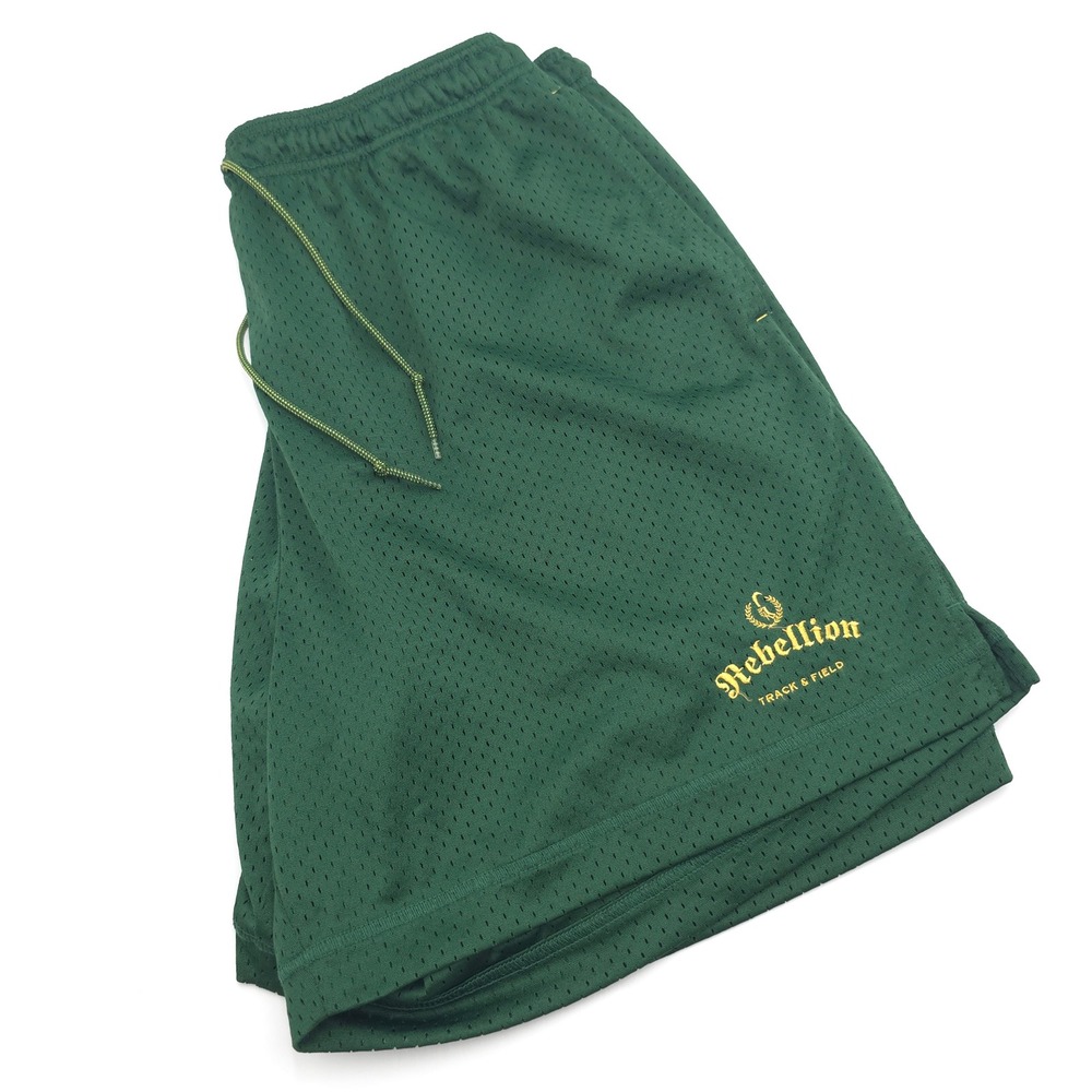 Nike Ambassadors Rebellion Track & Field Mens L Green Mesh Athletic Gym Shorts